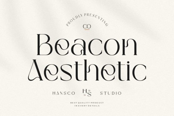 Beacon Aesthetic: The Serif Font Blending Sophistication with Modern Edge