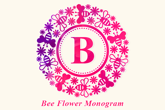 Bee Flower Monogram: Where Elegance Meets Authentic Charm