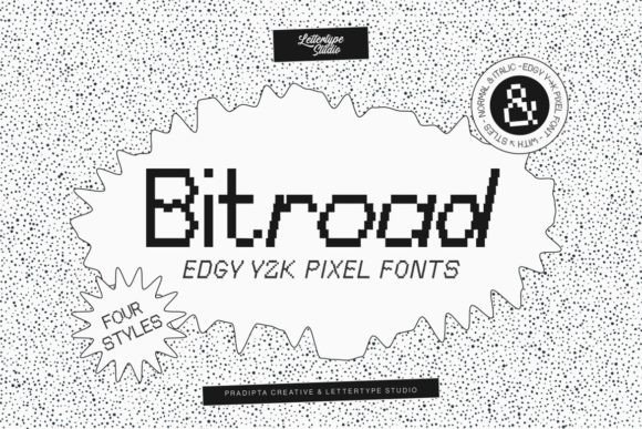 Bitroad: The Edgy Pixel Font for Y2K and 80s Revival