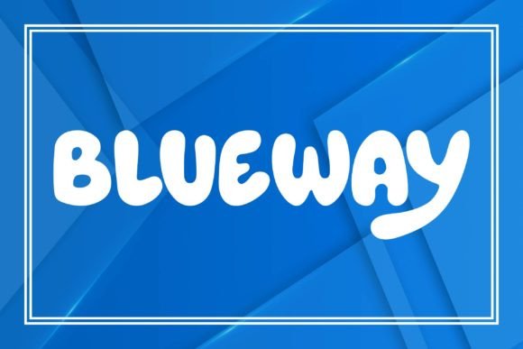 Blueway: A Display Font That Feels Like a Weekend Adventure