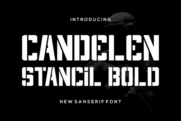 Candelen: The Bold Stencil Font for Modern Branding