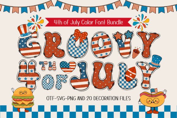 Celebrate Independence Day with a Groovy Retro Vibe
