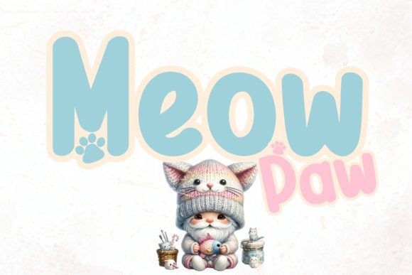 Discover the Playful Charm of Meow Paw Font