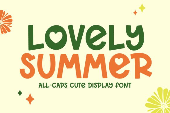 Discover the Playful Charm of the Lovely Summer Typeface