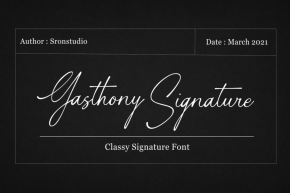 Gasthony Signature: A Script Font for Elegant Branding