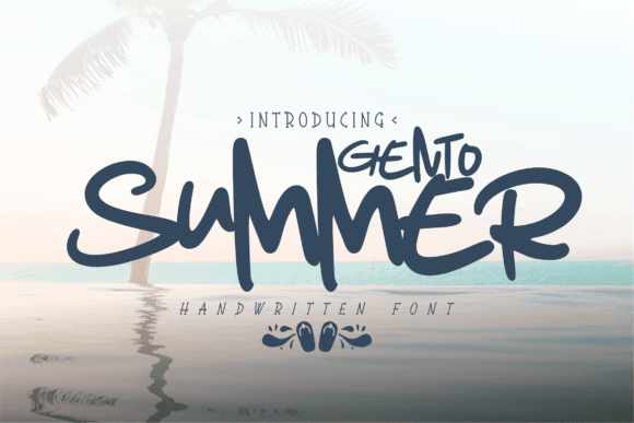 Gento Summer: A Handwritten Font That Feels Like a Coastal Getaway