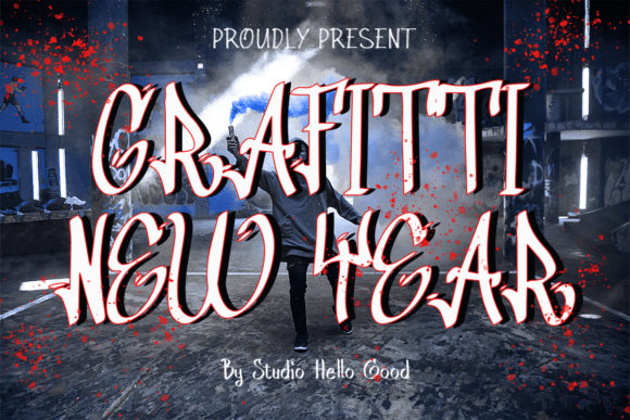 Graffiti New Year: The Urban Font for Bold Designs