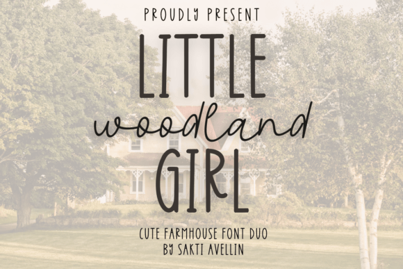 Little Girl Woodland Duo: A Playful Font Pairing for Modern Creators