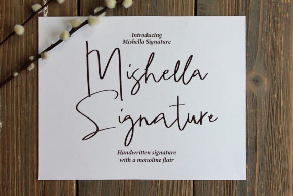Mishella Signature: A Font for Modern Branding