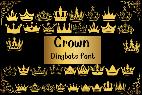 Royal Flair for Your Designs: The Crown Dingbat Typeface