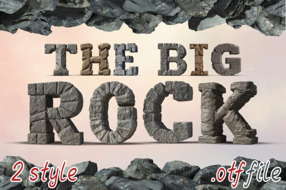 The Big Rock Font: Where Geology Meets Graphic Design