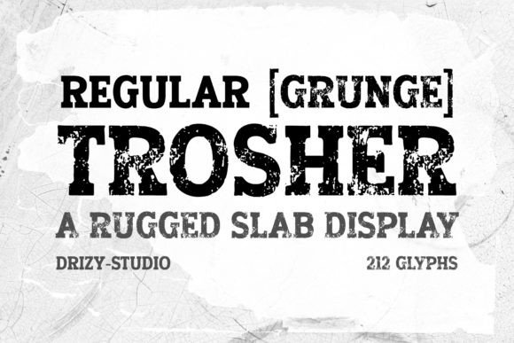 Trosher: A Typeface Rooted in Earthy Texture
